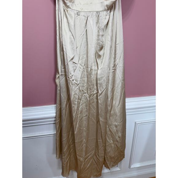 NEW NWT Reformation Alani SIlk High Neck Dress Ivory Size 24 - Picture 4 of 6